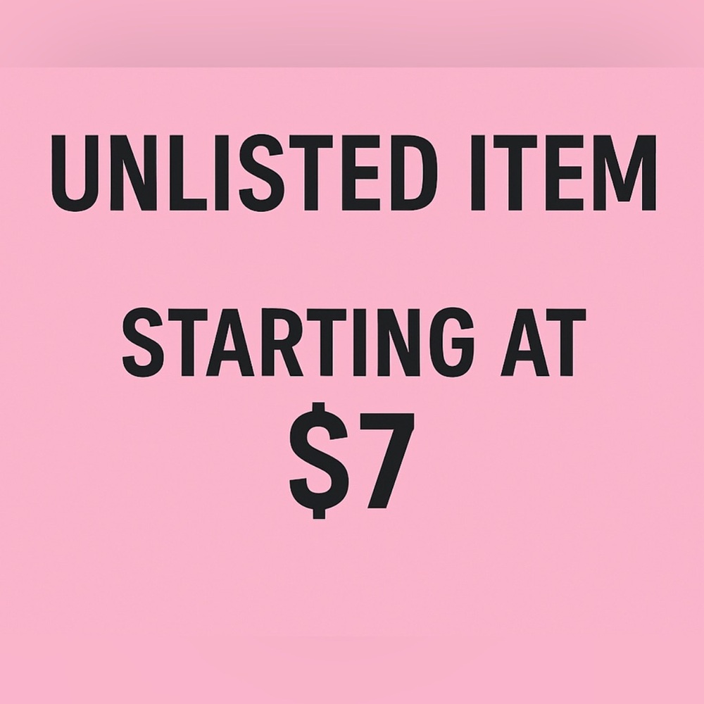 Unlisted Item. #